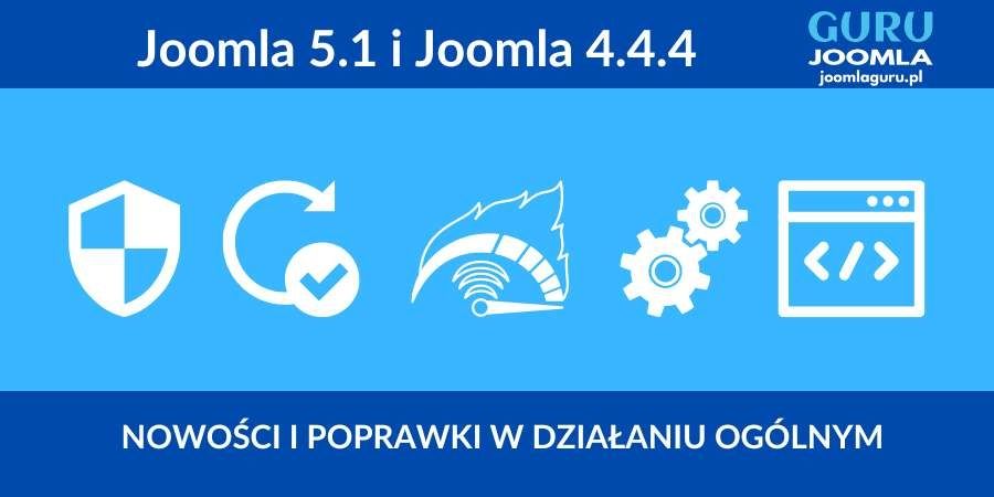 Joomla 5.1 oraz Joomla 4.4.4 nowe wydanie - opis zmian 