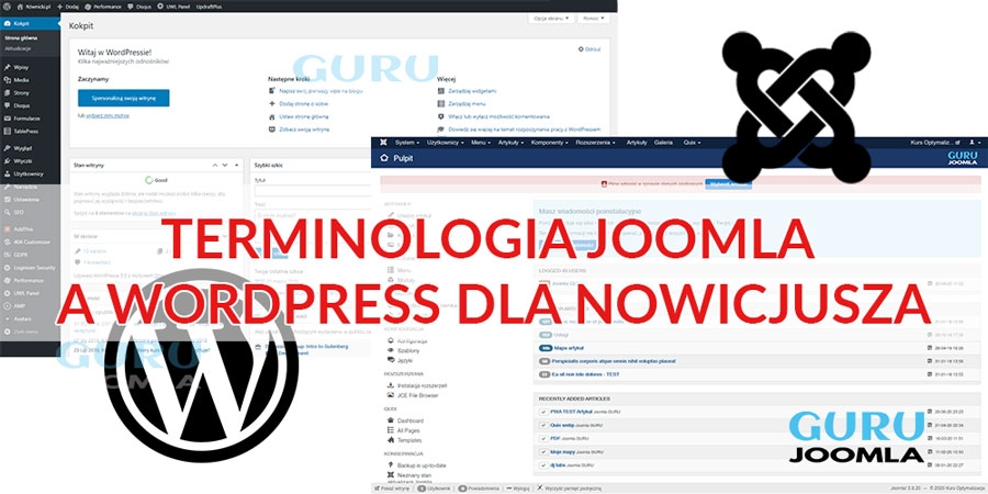 Zaplecze administracyjne JOOMLA - Kokpit WORDPRESS