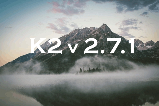 K2 2.7.1 - Opis zmian
