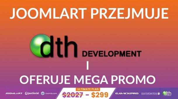 Joomlart przejmuje DTH Development