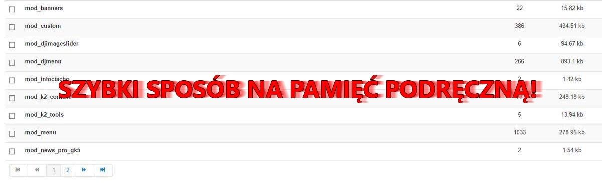 Szybki sposób na usunięcie pamięci podręcznej