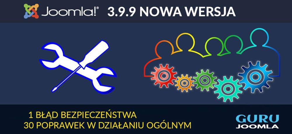 NOWA WERSJA JOOMLA 3.9.9 - opis zmian