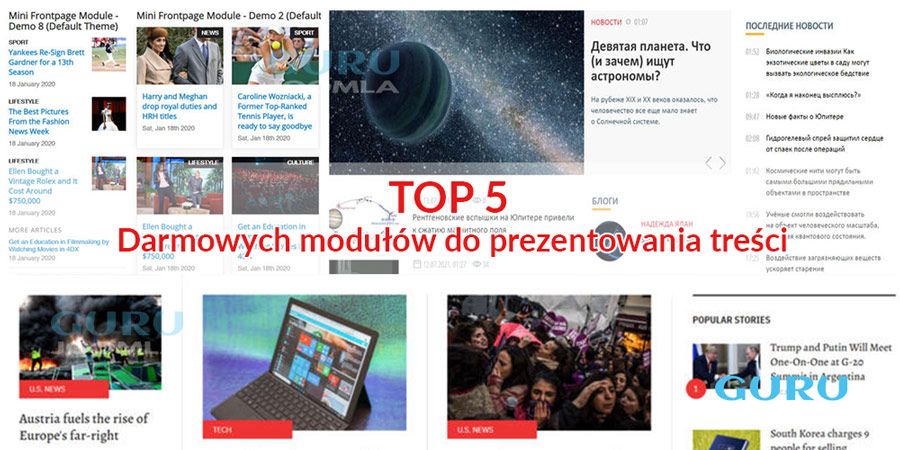 Top 5 najlepszych darmowych modułów do wyświetlania artykułów w Joomla w 2021 roku