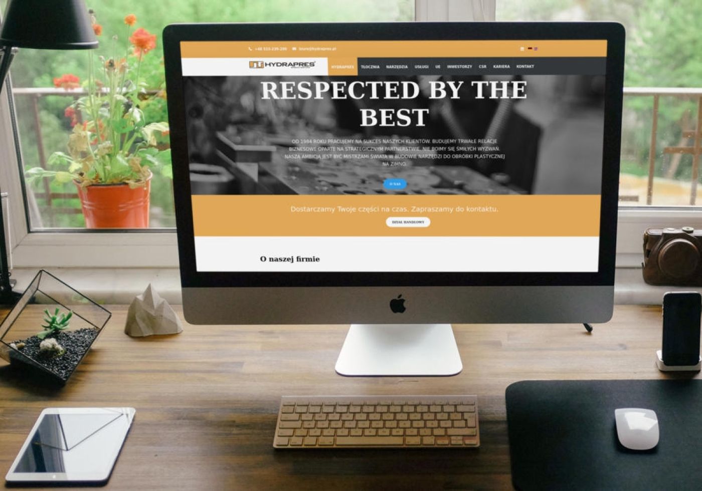 hydrapres.pl - wielojęzyczna strona firmowa