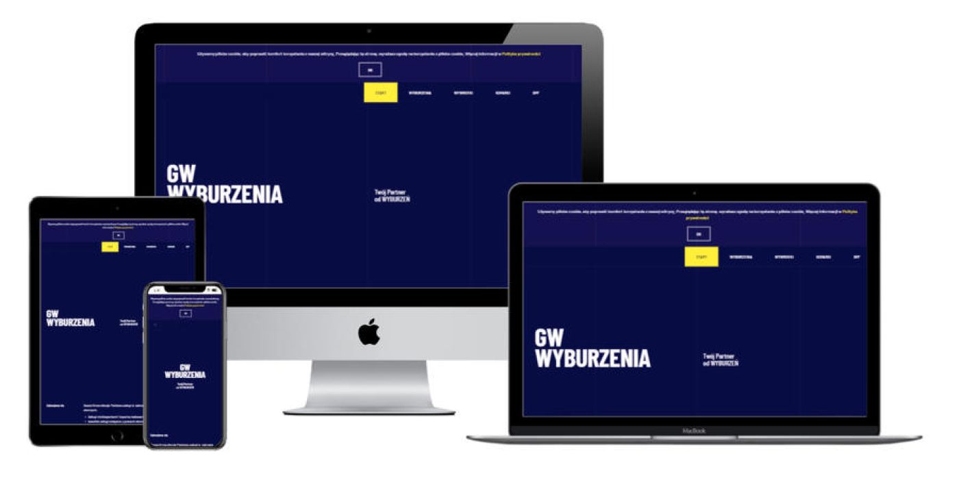 GW Wyburzenia - wykonanie strony Joomla