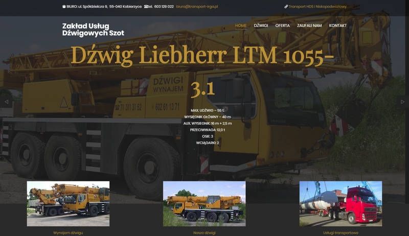 Zakład Usług Dźwigowych Szot - https://www.dzwigi-szot.pl